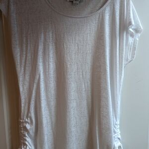 White Textured Women's Top